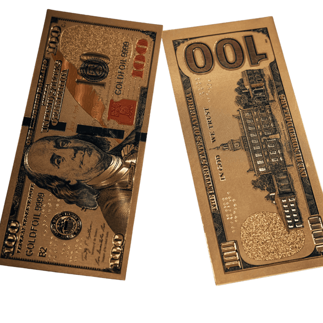 Gold 100 Manifestation Bills – Bossy Plans