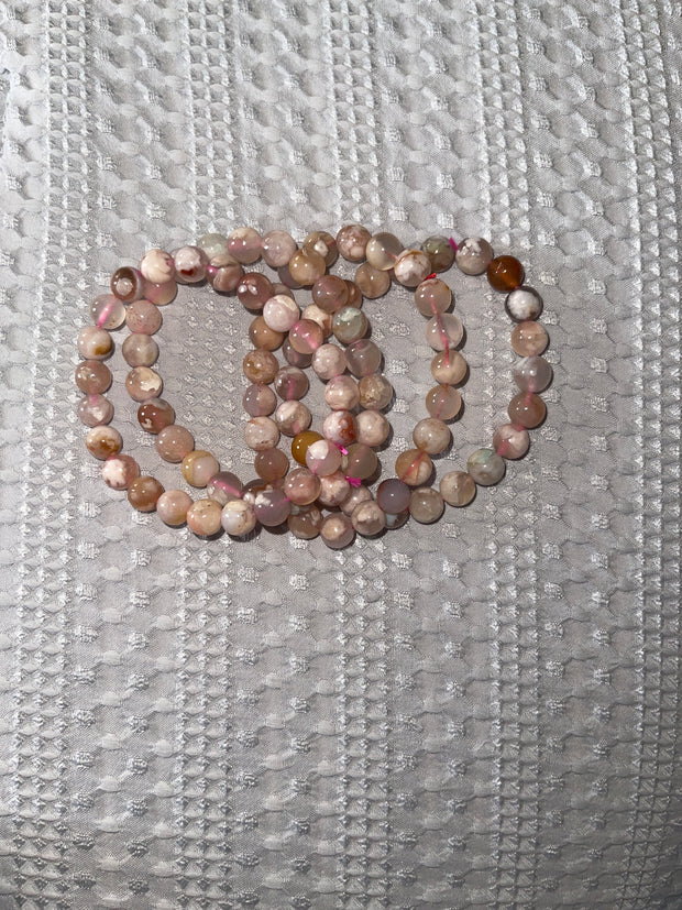 Flower Agate Bracelet