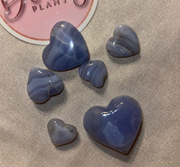 Blue lace agate heart (balance emotions)