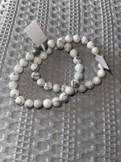 Howlite Bracelet (memory+stress relief)