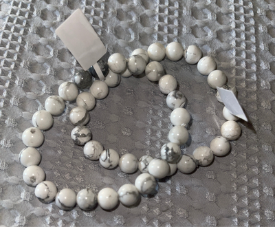 Howlite Bracelet (memory+stress relief)