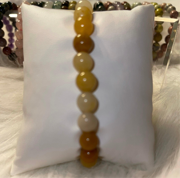 Yellow Jade Bracelet (happiness-success)