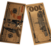 Gold 100 Manifestation Bills - Bossy Plans