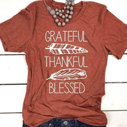 Grateful Thankful Blessed T-Shirt - Bossy Plans