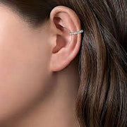 Silver Diamond Pierce less Ear Cuff - Bossy Plans
