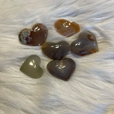 Flower Agate Hearts (calmness) - Bossy Plans