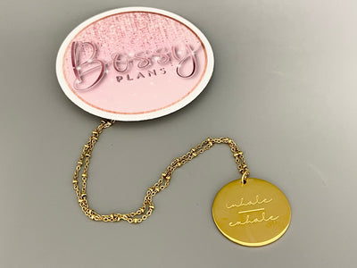 Inhale/Exhale Necklace - Bossy Plans