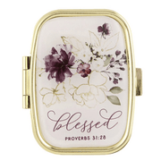 Blessed Mother floral pill box - Bossy Plans