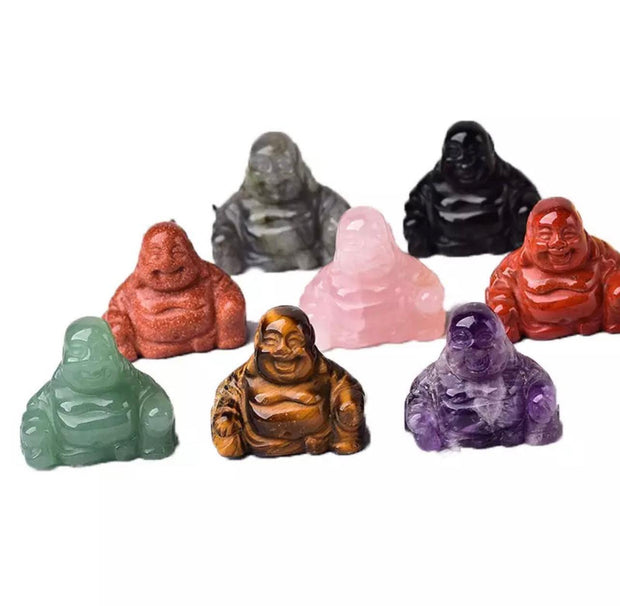 Sitting Lucky Buddha Figurine - Bossy Plans