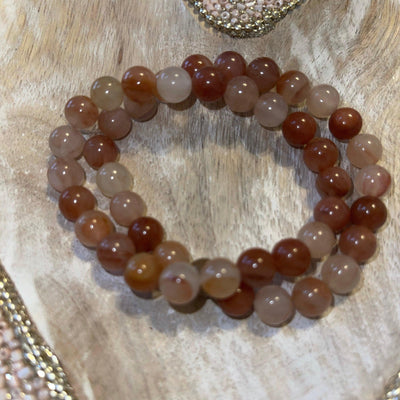 Red Lodalite 8mm bracelet (peace-tranquility) - Bossy Plans