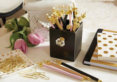 Crown Ink pen and pen holder set - Bossy Plans