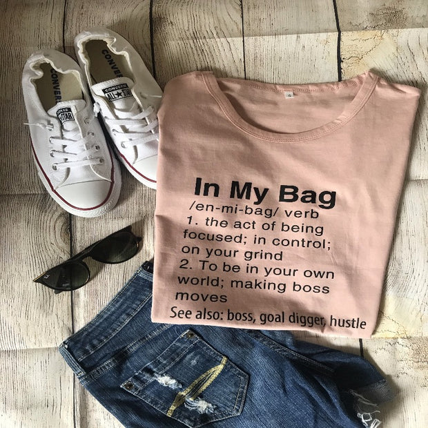 In my bag T-shirt - Bossy Plans