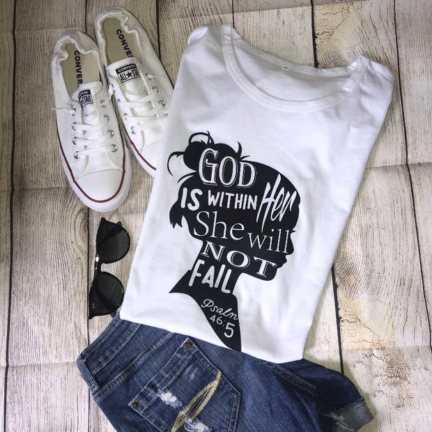 God is Within her T-shirt - Bossy Plans