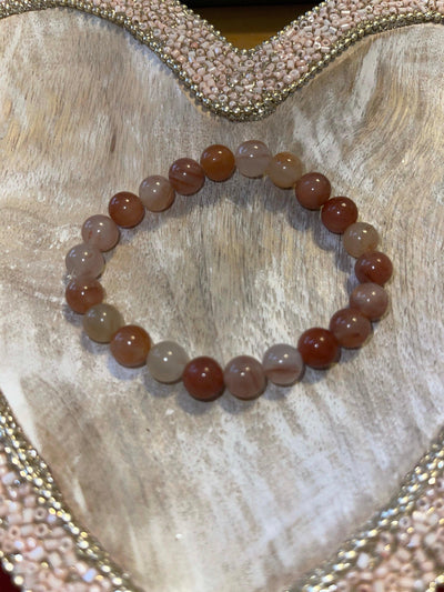 Red Lodalite 8mm bracelet (peace-tranquility) - Bossy Plans