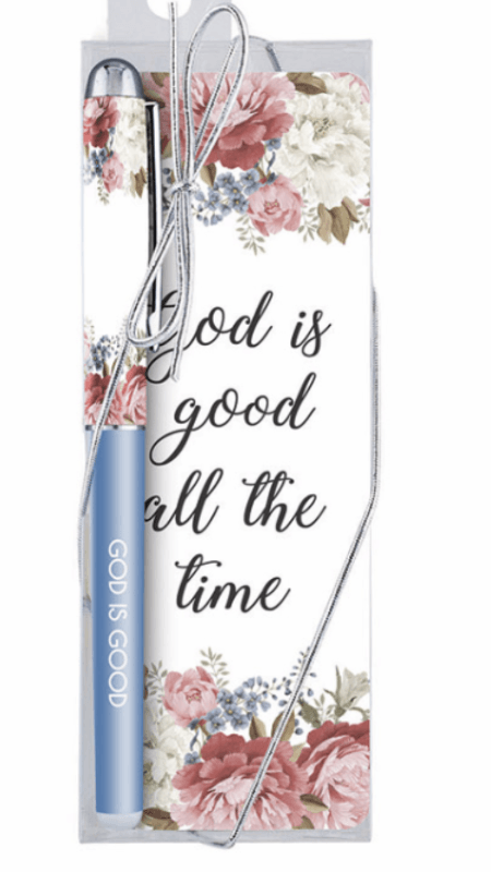 God is Good Ink Pen and Bookmark set-Bossy Plans