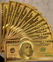 Gold 100 Manifestation Bills - Bossy Plans