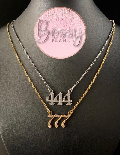 Angel Number Necklace - Bossy Plans