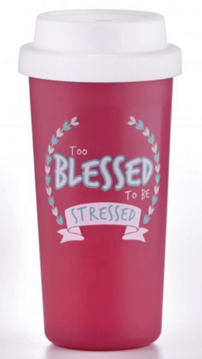 Too Blessed to be Stressed Tumbler-Bossy Plans