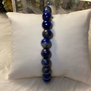 Lapis Bracelet 8mm (strength-courage) - Bossy Plans